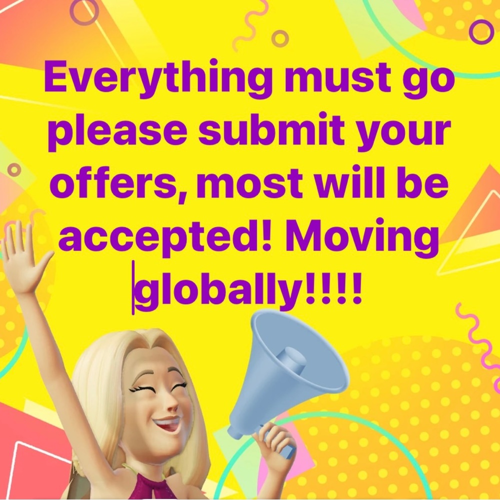 LAST 2 WEEKS OF SALE! DON’T MISS OUT!!!!!GLOBAL MOVING!!!!